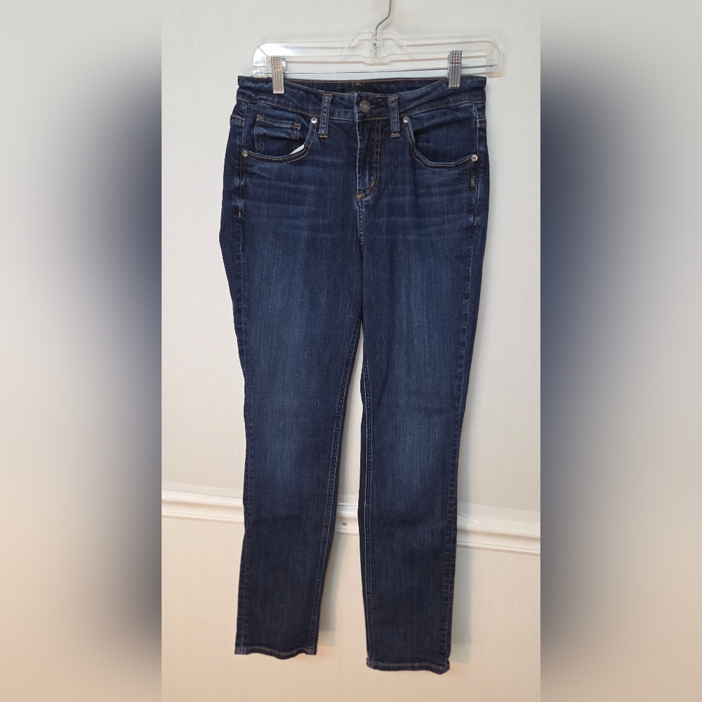 Silver Jeans Co Beau Boyfriend Jeans Womens 26 x 28.5 Mid Rise Faded Denim 0039